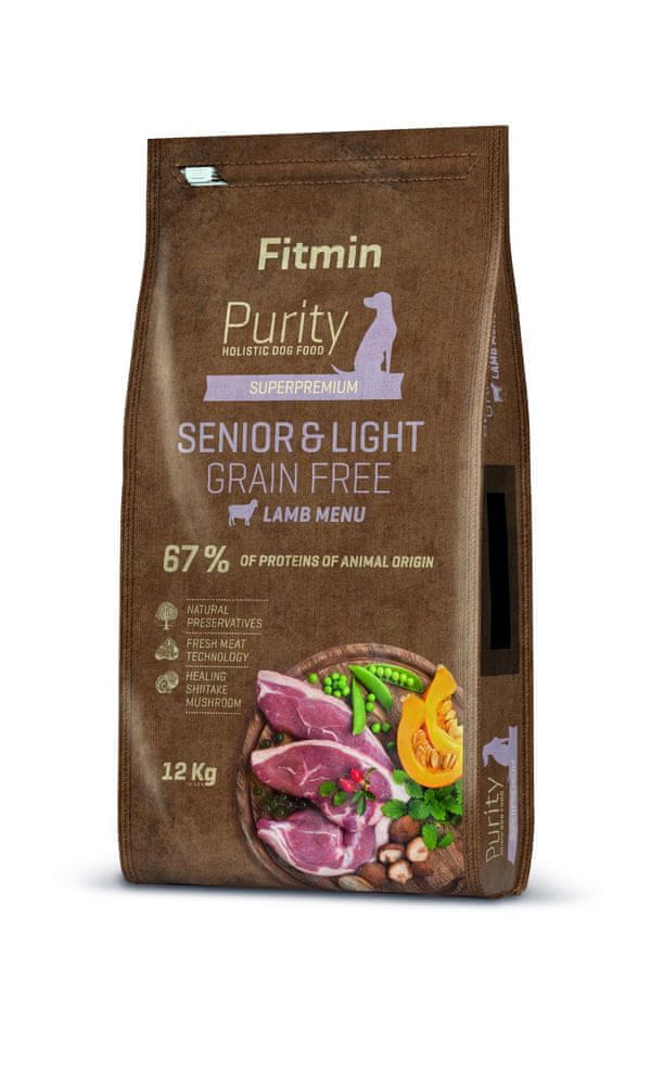 Fitmin Dog Purity Grain Free Senior & Light Lamb 12 kg